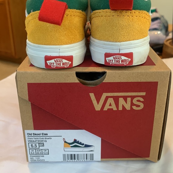 Vans 6.5T Old Skool yacht club color block sneakers. - Picture 7 of 10